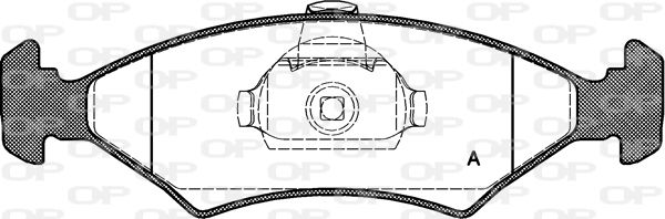 OPEN PARTS Bremžu uzliku kompl., Disku bremzes BPA0119.10